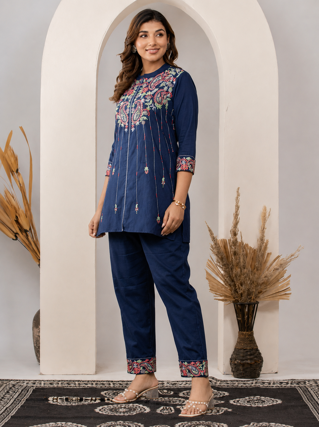 Midnight Bloom Co-ord Set For Women