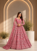 Premium Pink Embroidered Designer Lehenga Choli Set