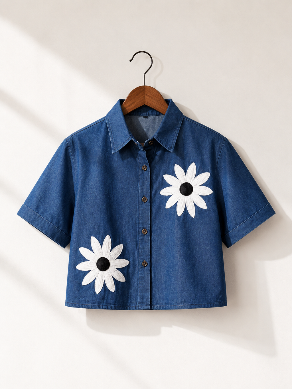 Daisy Denim Short Sleeve Shirt