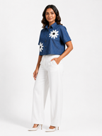 Daisy Denim Short Sleeve Shirt