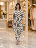 Pure Cotton Geometric Printed Kurta Pant Set
