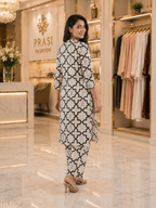 Pure Cotton Geometric Printed Kurta Pant Set