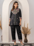 Midnight Bloom Black Co-ord Set For Women